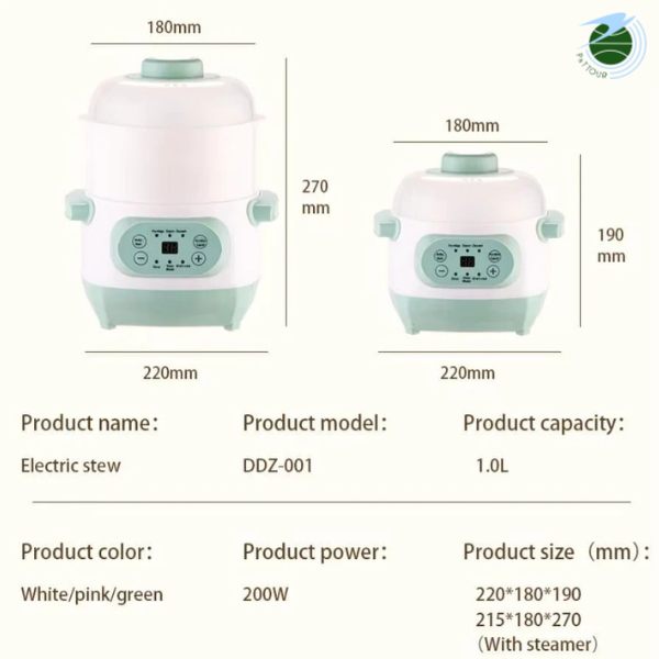  Nồi nấu cháo chưng yến 1 Lít Mishio MK383 