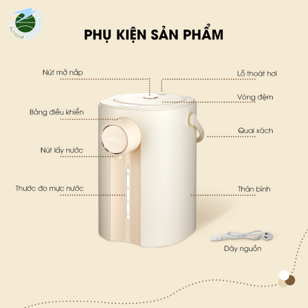  Bình thuỷ điện 5L BTD5L 