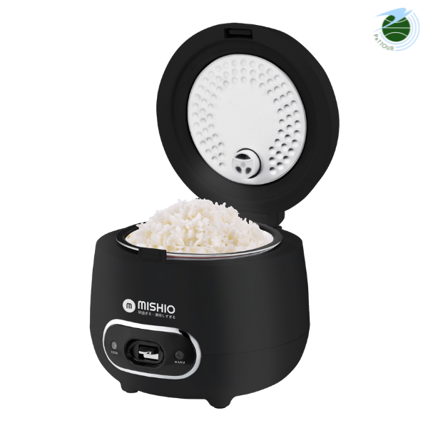  Nồi Cơm Điện Men Đá Mishio MK233 size 0.8L 