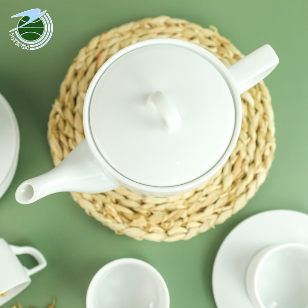  Bộ ấm chén Kim Lai trắng 