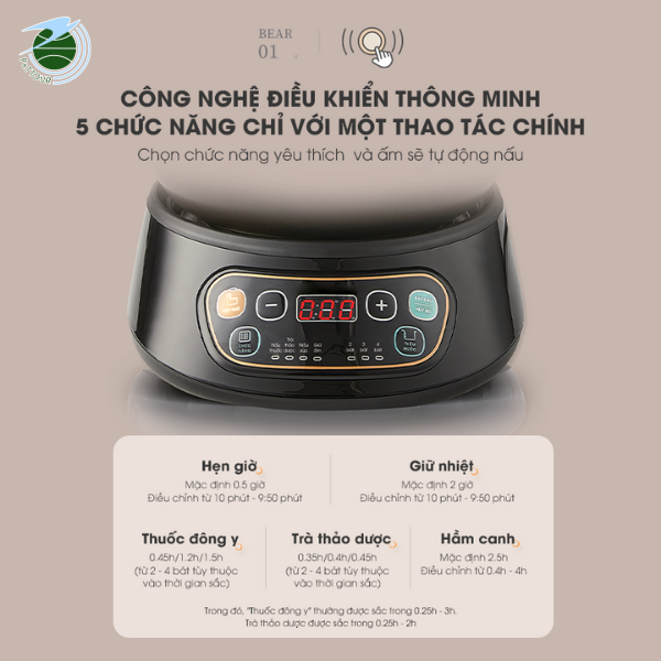  Ấm sắc thuốc Bear SB-AST35 