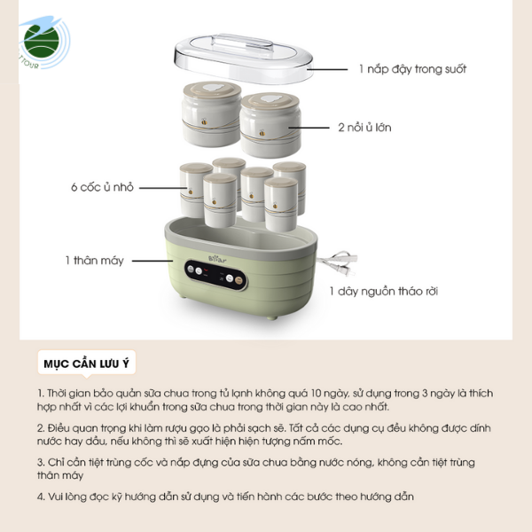  Máy làm sữa chua Bear SB-SC10C 