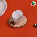  Bộ ấm trà sứ viền vàng 