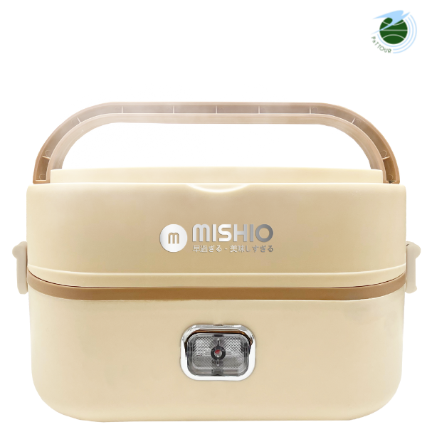  Hộp Hâm Cơm - tiệt trùng bình sữa Mishio MK345 kèm 4 hộp đựng inox 304 