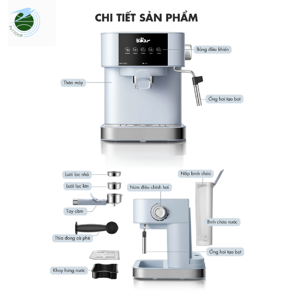  Máy pha cà phê tự động Bear CF-B15V1 