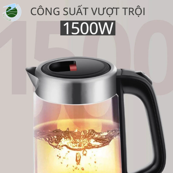  Bình đun thủy tinh Mishio MK341 mâm nhiệt inox 304 không gỉ sét 
