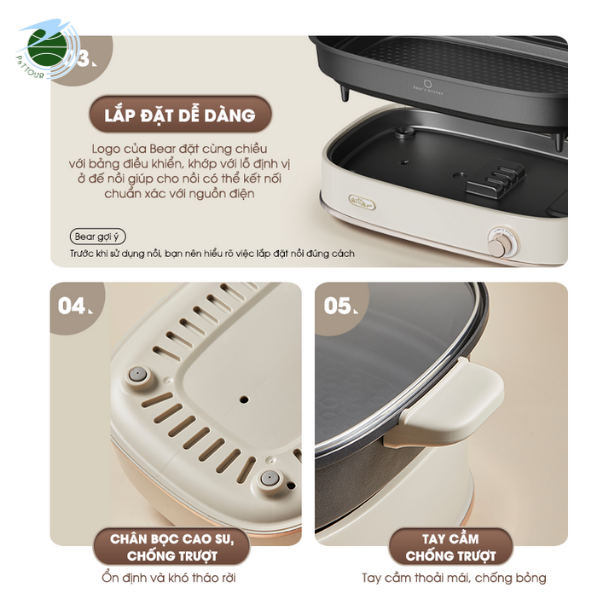  Nổi lẩu nướng 2 khay NL45k 