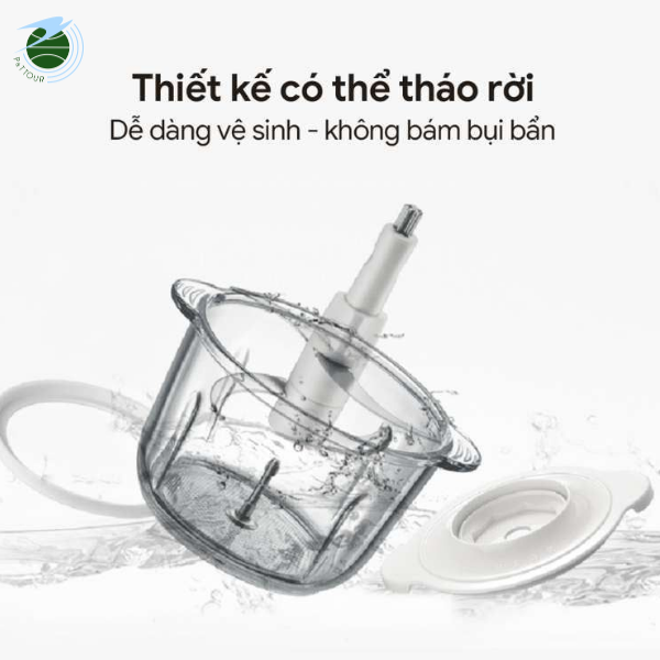  Máy Xay Thịt Đa Năng Mishio MK388 - Cối Thủy Tinh 2L, Xay Nhuyễn Mọi Loại Thực Phẩm, Đa Dụng, Tiện Lợi 