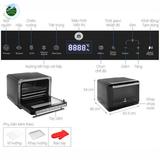  Lò Chiên Không Dầu Kết Hợp Hơi Nước Mishio MK318 20 Lít 