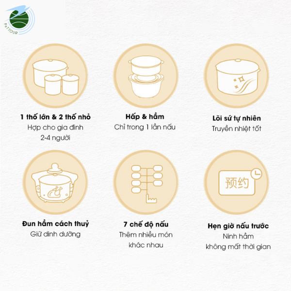  Nồi nấu chậm Bear 1,6L SUBE002 