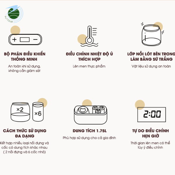  Máy làm sữa chua Bear SB-SC10C 
