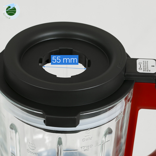  Máy làm sữa đậu nành không cần lọc bã Mishio MK360 800W cối thủy tinh Borisilicate 1.75L 