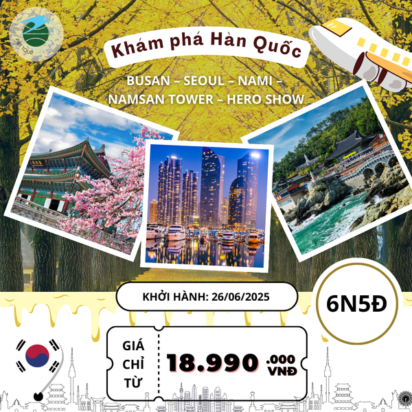  TOUR BUSAN – SEOUL – NAMI – NAMSAN TOWER – HERO SHOW 