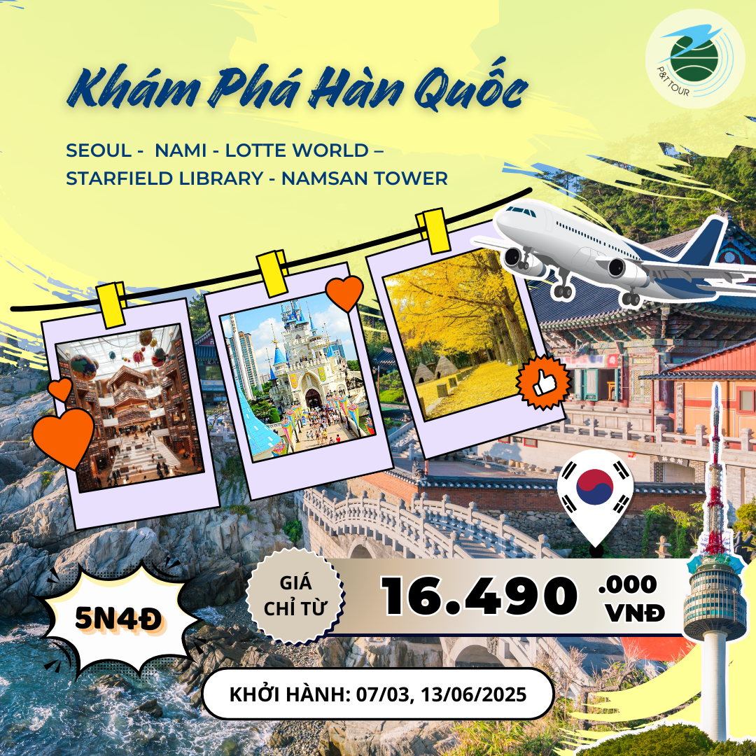  TOUR SEOUL -  NAMI - LOTTE WORLD – STARFIELD LIBRARY  – NAMSAN TOWER 