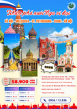  [Tour Nga] Hà Nội - Matxcova - Saint Petersburg – Dubai – Hà Nội 9N8Đ 