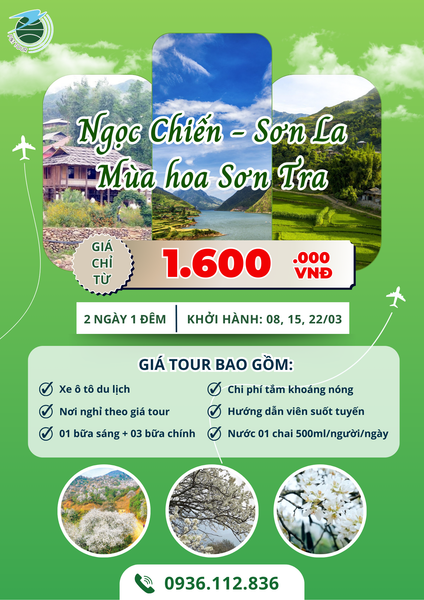  [Tour Tây Bắc] Ngọc Chiến - Sơn La - Mùa hoa Sơn Tra 2N1Đ 