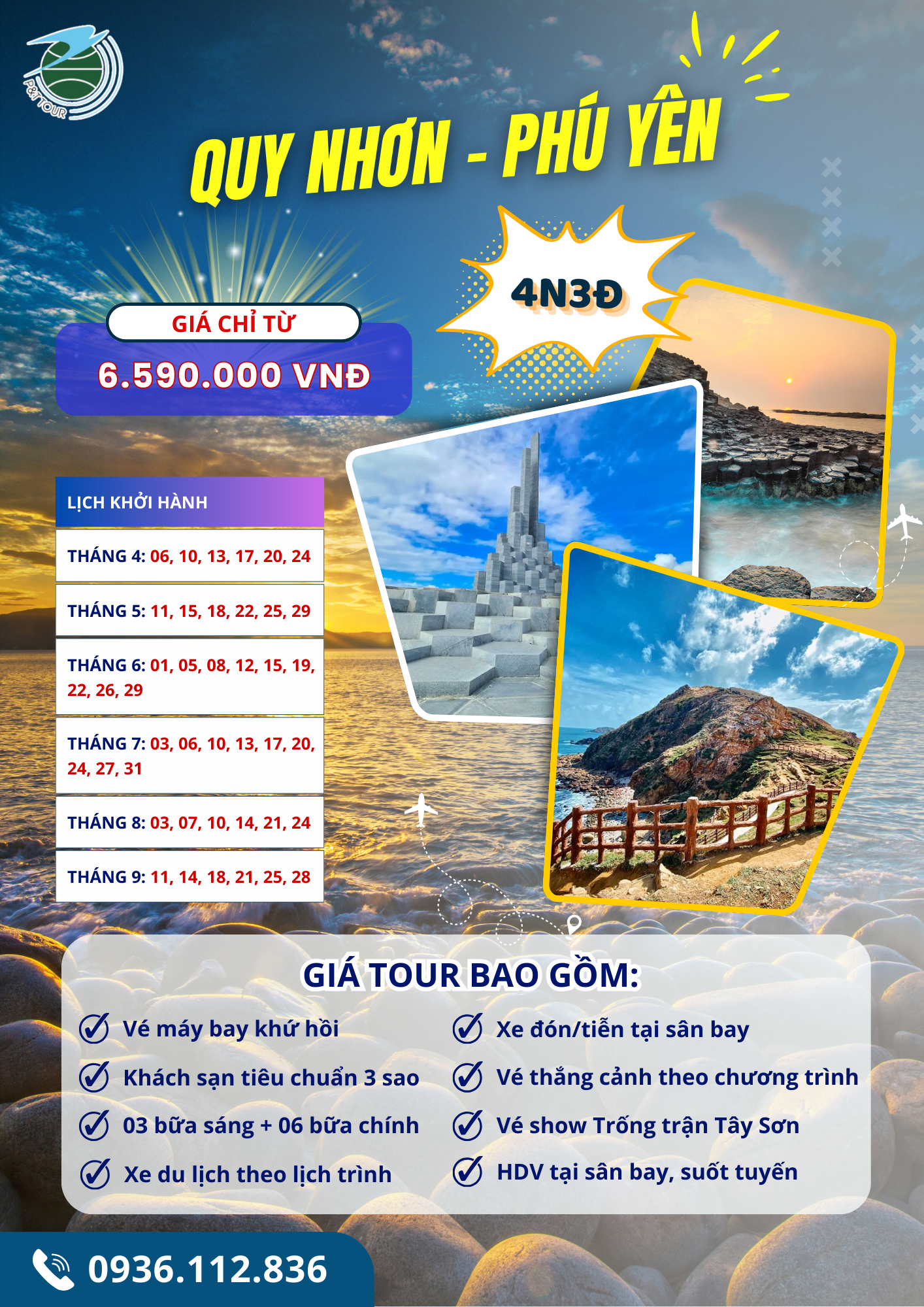  [Tour Miền Trung] Hà Nội - Quy Nhơn - Phú Yên 