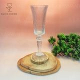  Ly Champagne Sọc Chân Cao Aika 