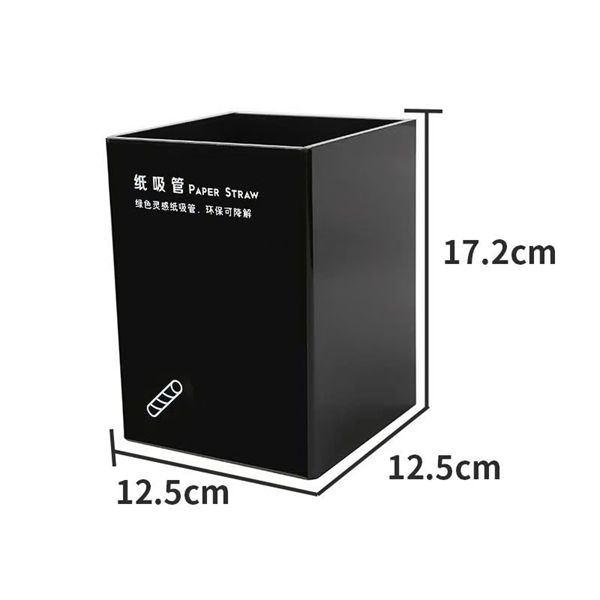  Hộp Đựng Ống Hút Nhựa 1 Ô 