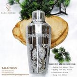  Shaker Yiyi Hoa Văn Inox 395ml 