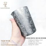  Ly Mixing Cocktail Inox Hoa Văn Nhám 