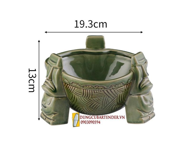  Bowl Tiki Xanh 1500ml 