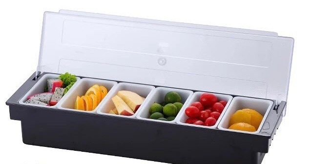  6-Box Decor Tray / Khay Gia Vị 6 Ngăn 