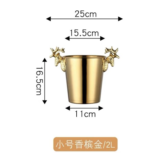  Xô đá màu vàng đầu nai 2L 