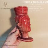  Ly Sứ Tiki Nữ Thổ Dân - Đỏ A14 