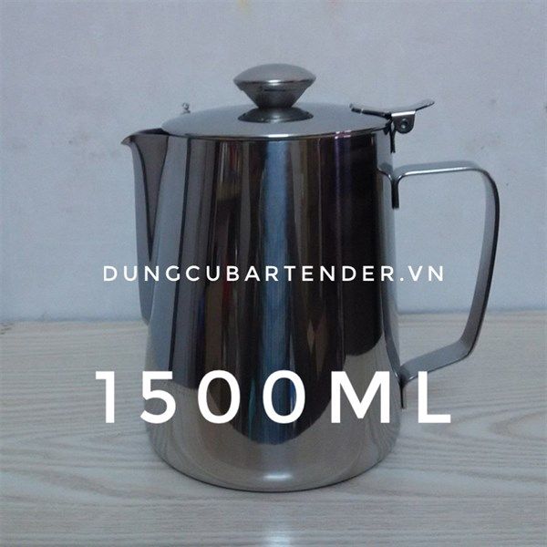  Ca Đánh Sữa 1500ml Có Nắp 