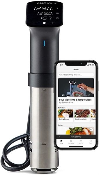  Anova Culinary | Sous Vide Precision Cooker Pro (Wifi) | 1200 Watts | All Metal | Anova App Included 