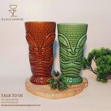  Ly Sứ Tiki Ống Khói Nâu - A9 