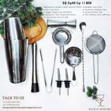  Bộ Dụng Cụ Màu Inox 11 Món 