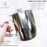  Ca Đánh Sữa Có Nắp 1000ml 