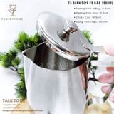  Ca Đánh Sữa Có Nắp 1000ml 