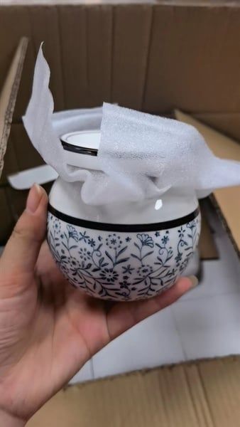  Hũ sứ lớn 600ml 