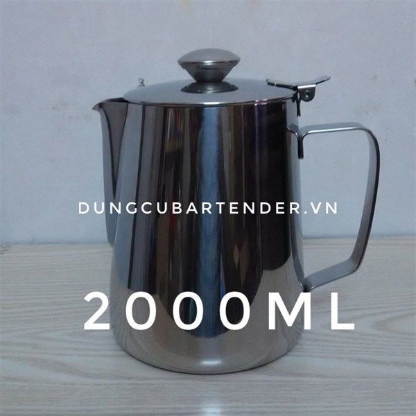  Ca Đánh Sữa 2000ml Có Nắp 