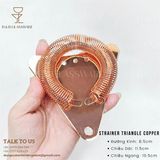  Lược Đá Tam Giác Màu Đồng / Strainer Triangle Copper 