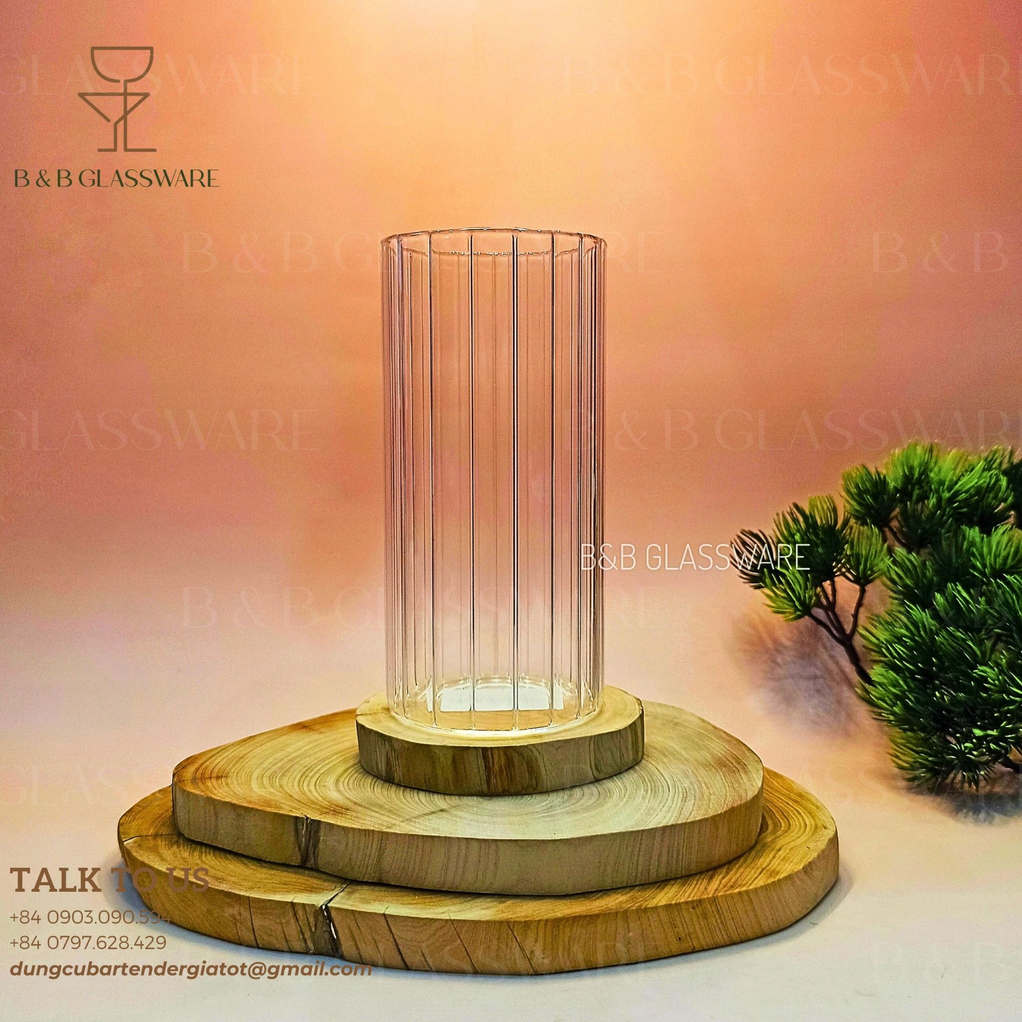  Ly Highball Sọc Leah Trung 360ml 