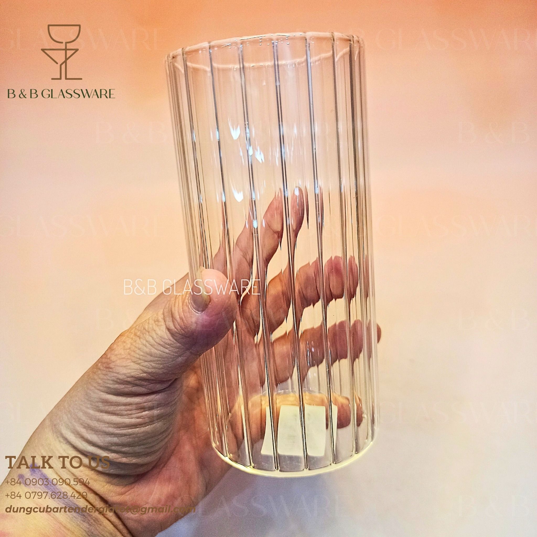  Ly Highball Sọc Leah Trung 360ml 