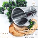  Ly Mixing 2 Lớp Cocktail Inox Bóng 