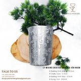  Ly Mixing Cocktail Inox Hoa Văn Nhám 