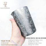  Ly Mixing Cocktail Inox Hoa Văn Nhám 