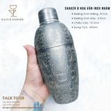  Shaker B Hoa Văn Inox Nhám 