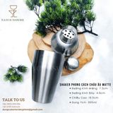  Shaker Phong Cách Châu Âu Matte 