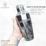  Shaker Yiyi Hoa Văn Inox 485ml 