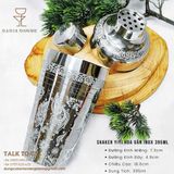 Shaker Yiyi Hoa Văn Inox 395ml 
