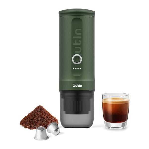  Máy Pha Cà Phê Outin Nano Portable Espresso Machine (Forest Green) - Hàng Nhập Khẩu Full Vat 