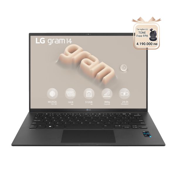 Laptop LG Gram 2023 14Z90R-G.AH75A5 (Core i7 1360P/ 16GB/ 512GB SSD/ Intel Iris Xe Graphics/ 14.0inch WUXGA/ Windows 11 Home/ Black)
