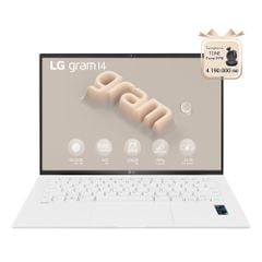 Laptop LG Gram 2023 14ZD90R-G.AX51A5 (Core i5 1340P/ 8GB/ 256GB SSD/ Intel Iris Xe Graphics/ 14.0inch WUXGA/ NoOS/ White)